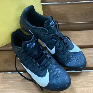 Nike Black and Blue Speckled Sprinting Track Spikes